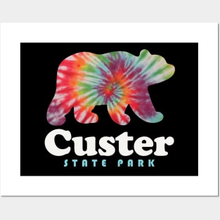 Custer State Park Tie Dye Bear South Dakota Posters and Art